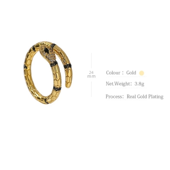 Crystal Snake Ring - Picture 4 of 4